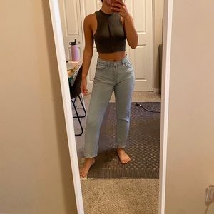 High rise mom jeans
